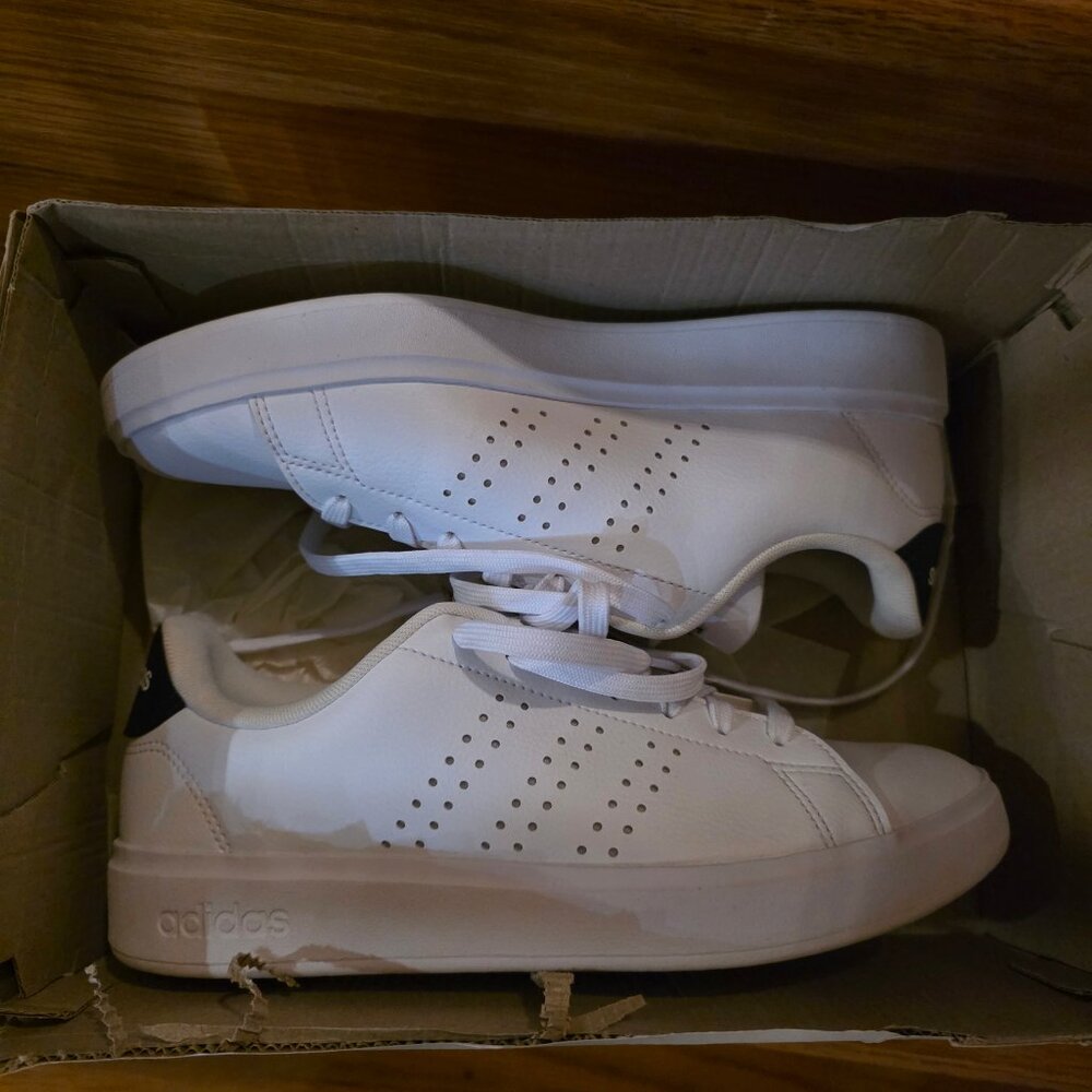 Adidas Women's Advantage 2.0 Athletic Low Top Shoes Cloud White Size 8 Classic - Picture 8 of 10